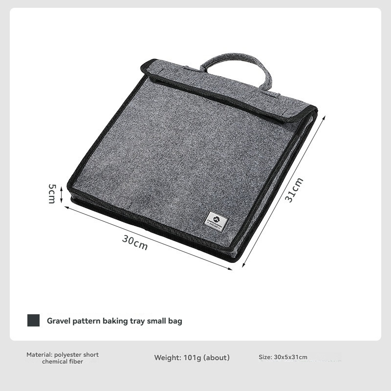 Kitchen Baking Organization - Tas Penyimpanan Loyang Kue Bermotif Kerikil