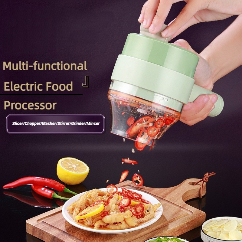 Kitchen Baking Store - Alat pemroses makanan elektrik nirkabel, pemotong