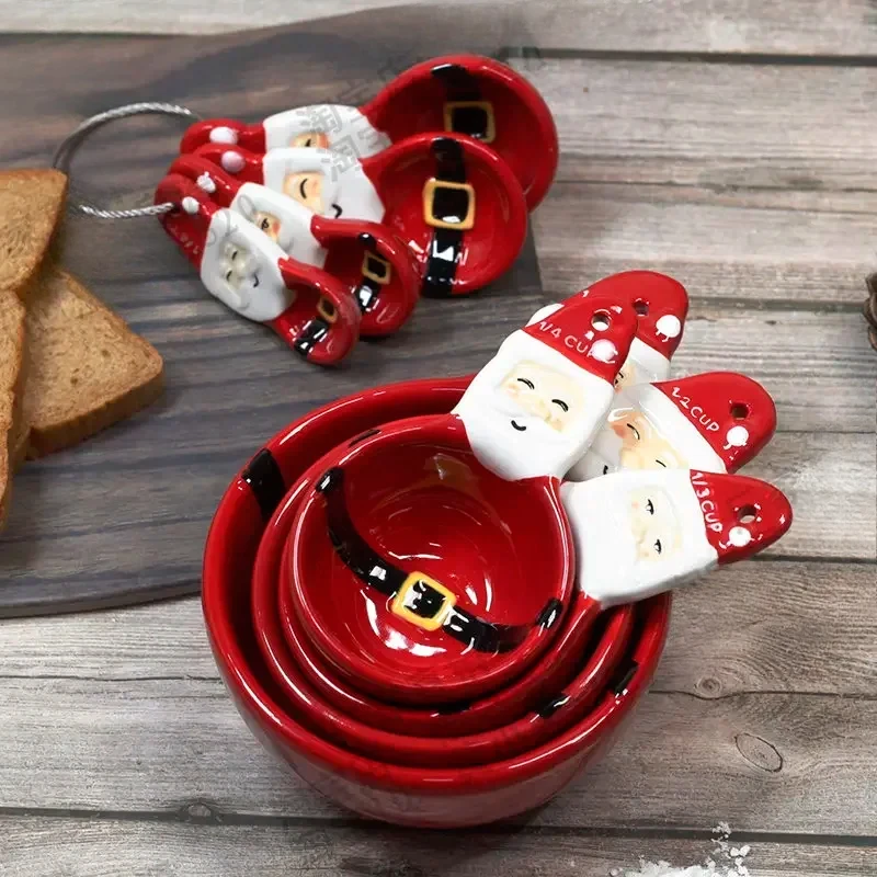 Kitchen Baking Store - Set sendok ukur Natal 4 buah,