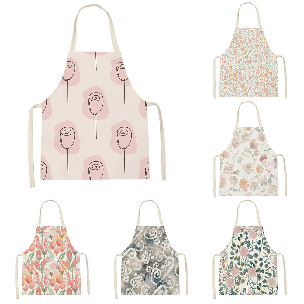 Baking Kitchen For Kids - Celemek dapur merah muda tulip celemek