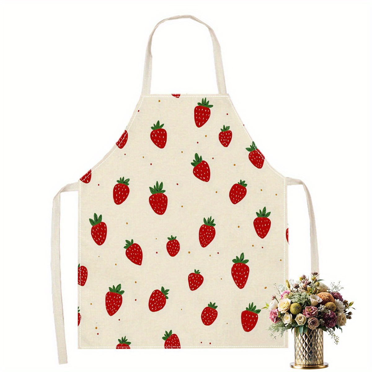 Baking Kitchen For Kids - 1 Buah Celemek Stroberi Pola Buah
