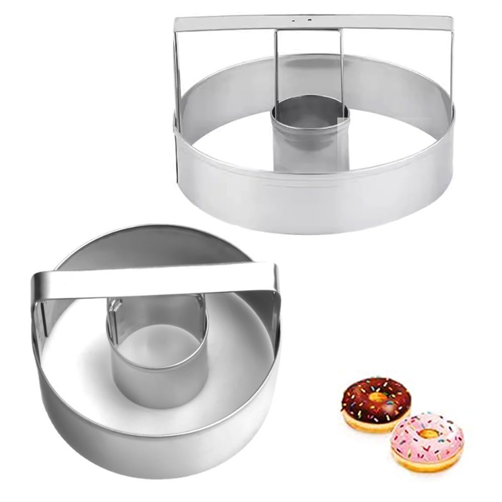 Kitchen Baking Items - Cetakan Kue Donat Bulat dari Baja