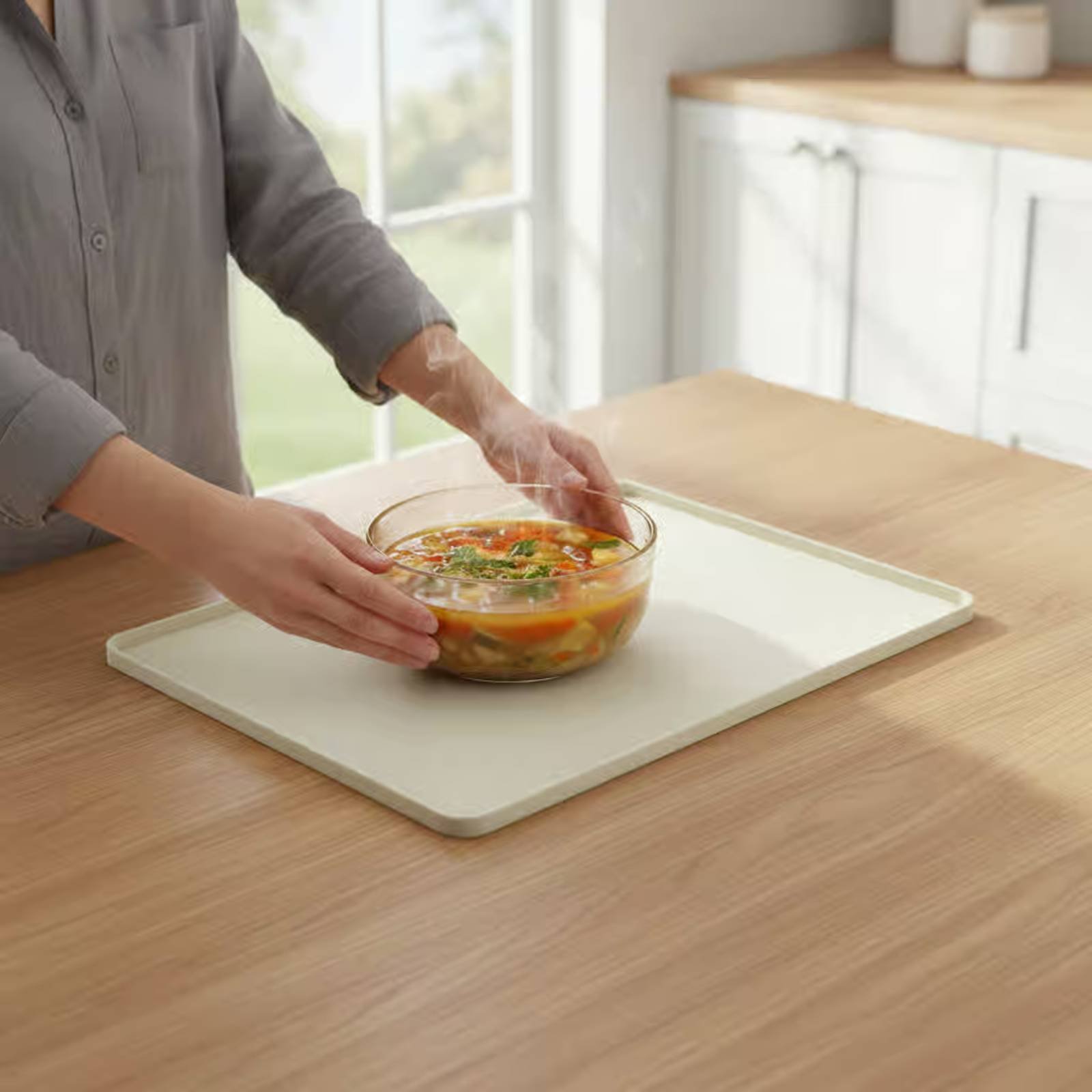 Kitchen Baking Oven - Alas Silikon untuk Microwave, Pelindung Atas