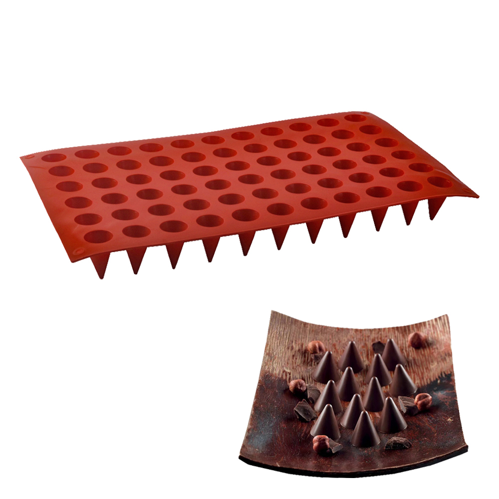 66-sel kerucut coklat cetakan  - Kitchen Baking Items ulasan dan harga