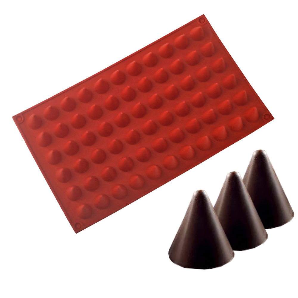 66-sel kerucut coklat cetakan  - Kitchen Baking Items ulasan dan harga