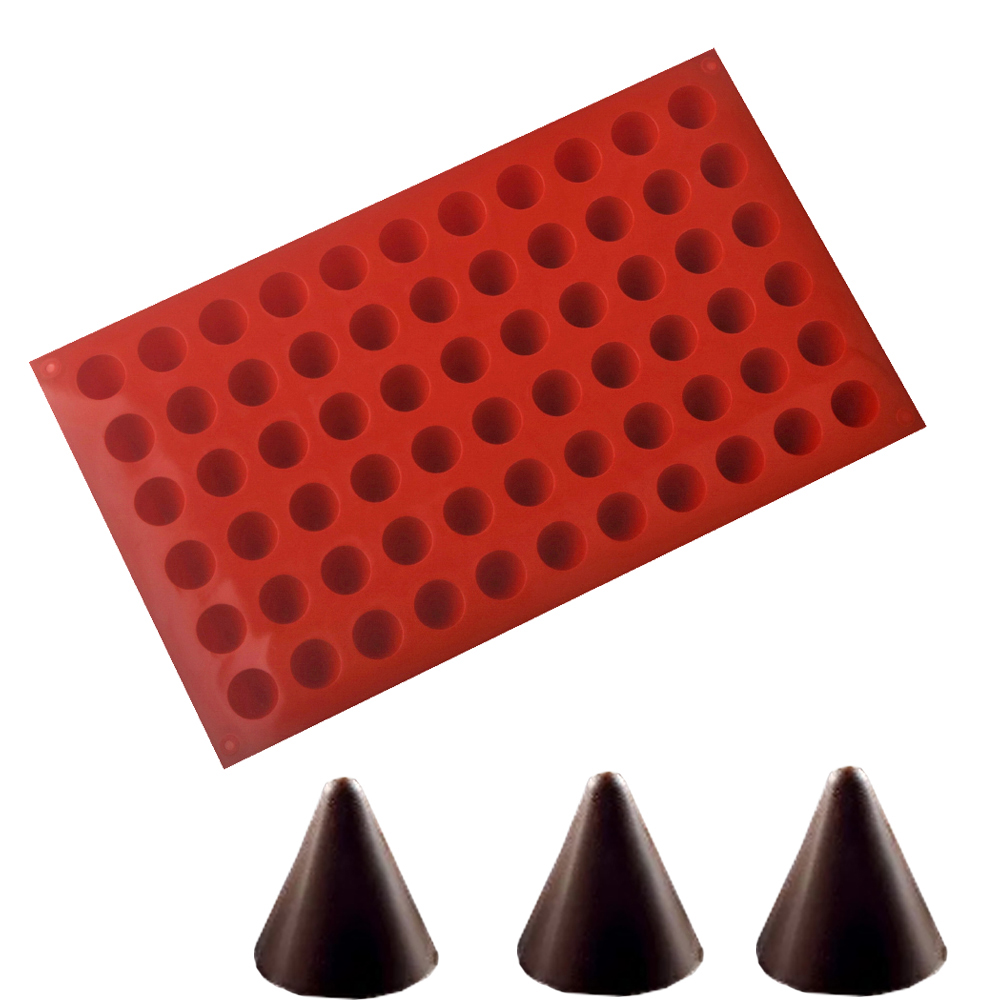 66-sel kerucut coklat cetakan  - Kitchen Baking Items ulasan dan harga