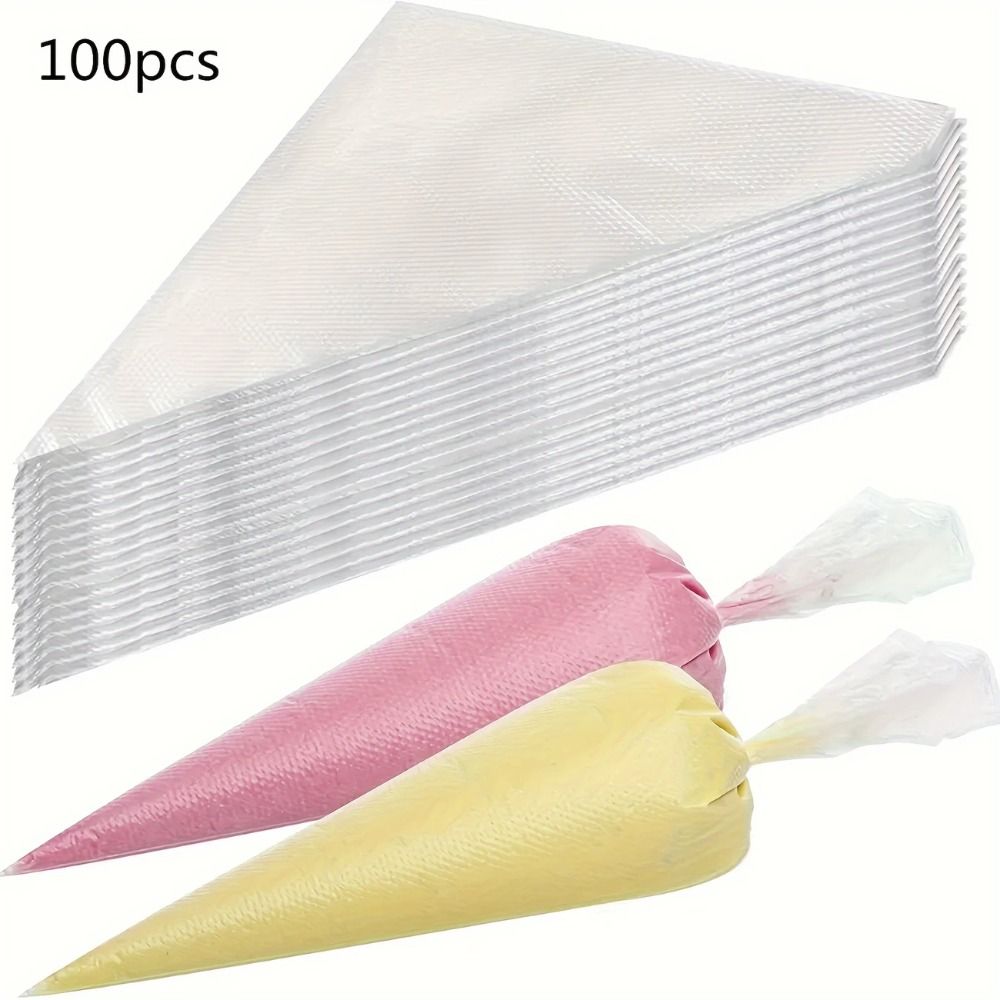 100Pcs Kantong Kue Sekali Paka - Piping Bag Disposable ulasan dan harga