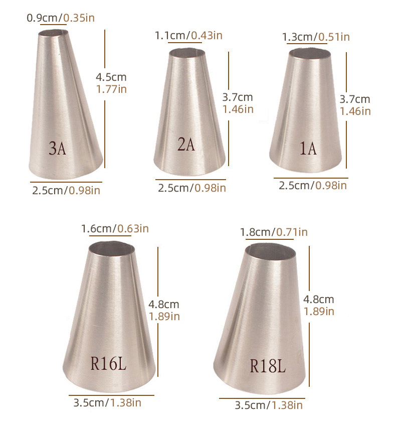 5 buah/set ukuran besar mulut  - Kitchen And Baking Equipment ulasan dan harga