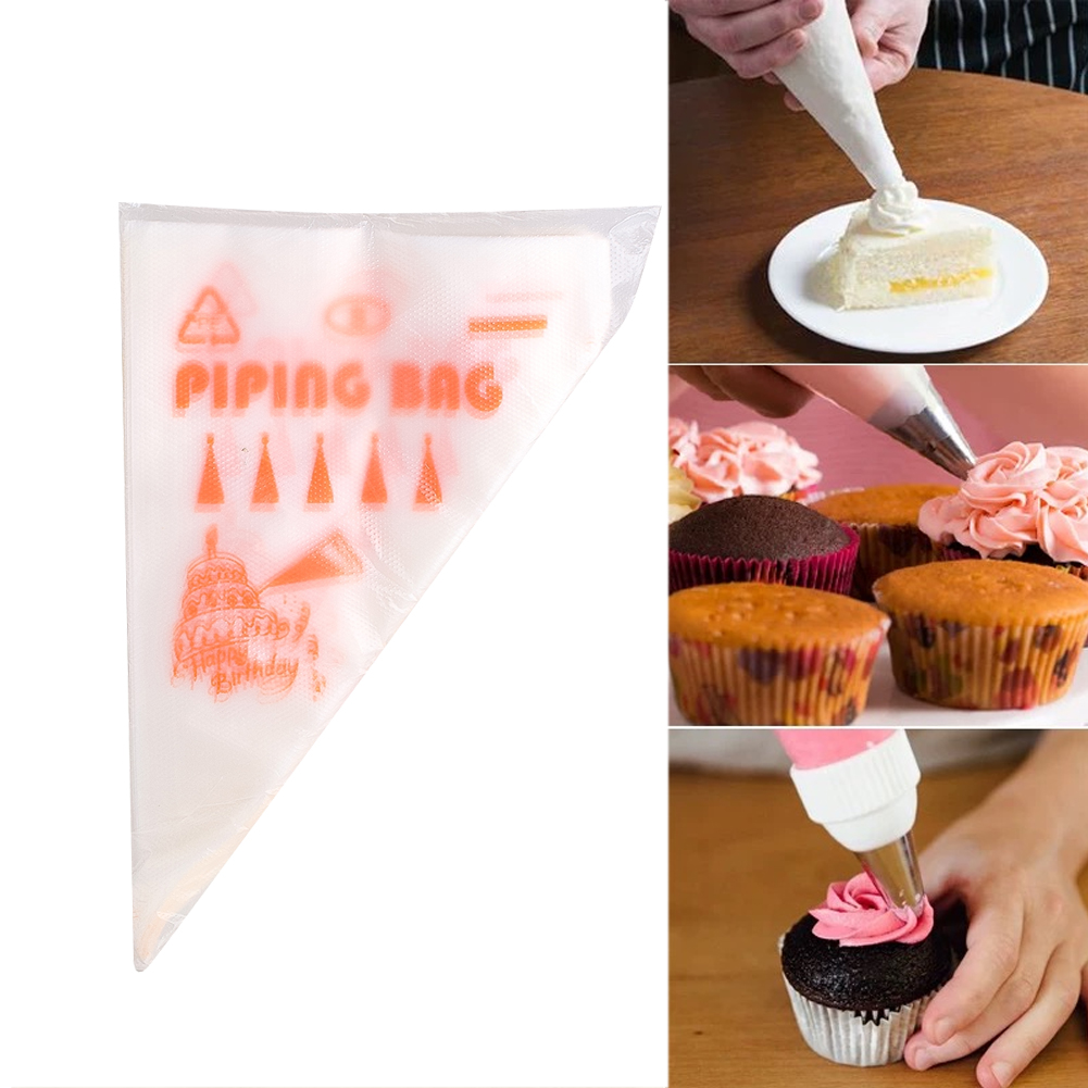 100PCS Kantong Kue Tebal Sekal - Piping Bag Disposable ulasan dan harga