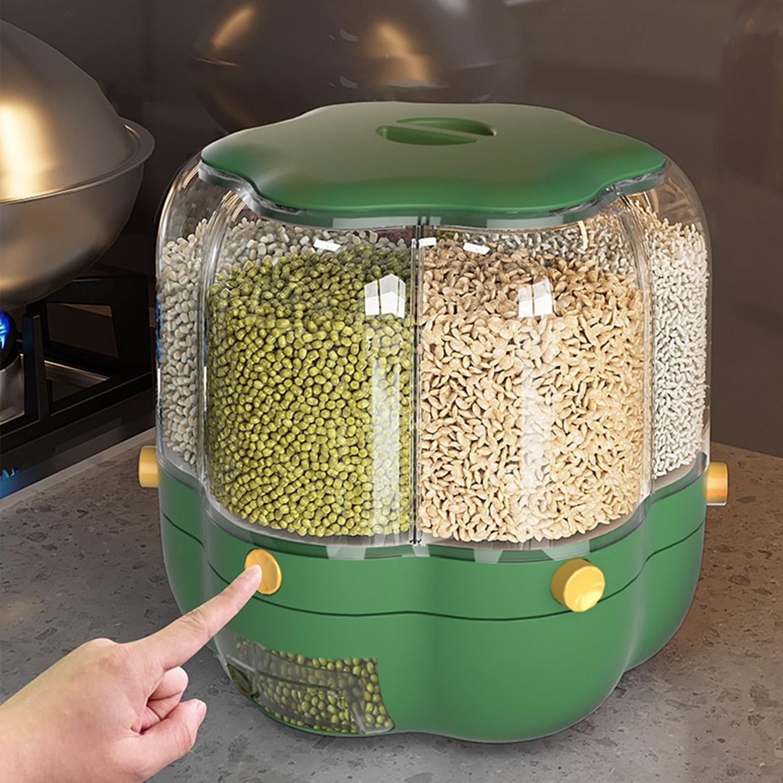 Dispenser Sereal Putar, Wadah  - Kitchen Baking Organization ulasan dan harga