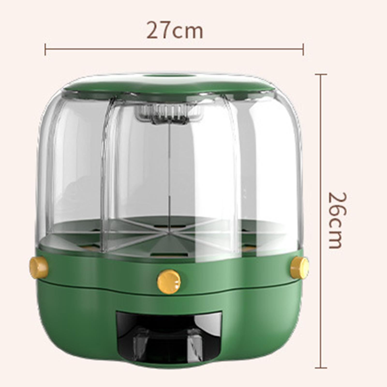 Dispenser Sereal Putar, Wadah  - Kitchen Baking Organization ulasan dan harga