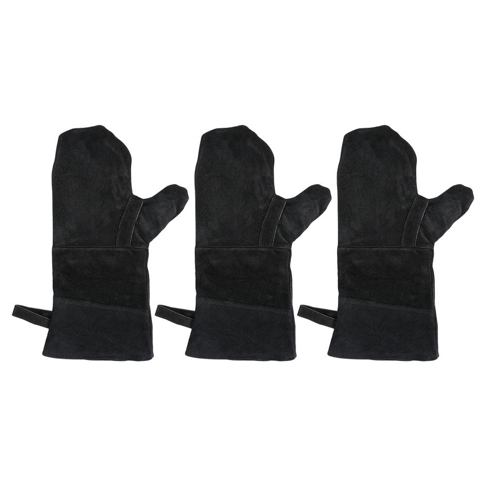 3Pcs Sarung Tangan Oven Hitam  - Kitchen Baking Oven ulasan dan harga