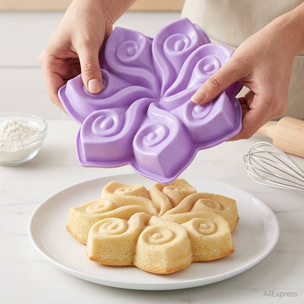 Cetakan Kue Silikon Bunga Besa - Kitchen Baking Store ulasan dan harga