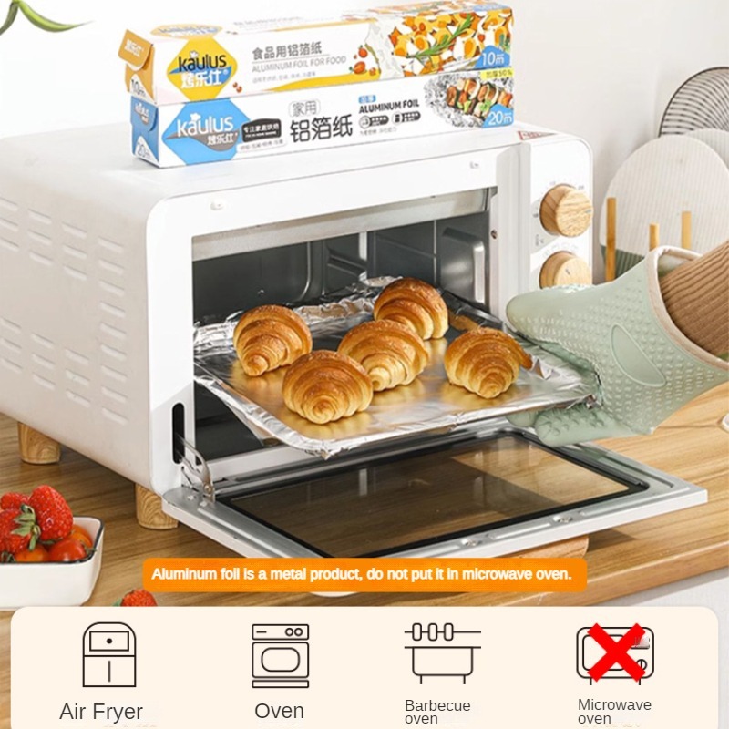 Zacwoo 10/20/40M Aluminium Foi - Kitchen Paper For Baking ulasan dan harga