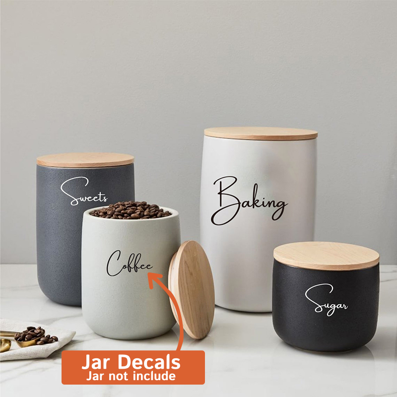 Hanya Stiker 8 Buah Organisasi - Kitchen Baking Organization ulasan dan harga