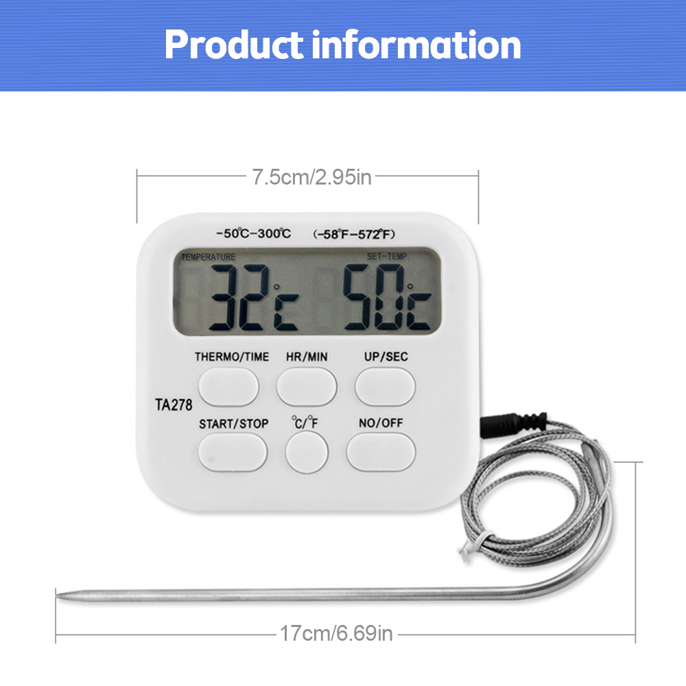 TA278 termometer dapur Digital - Kitchen With Baking Station ulasan dan harga