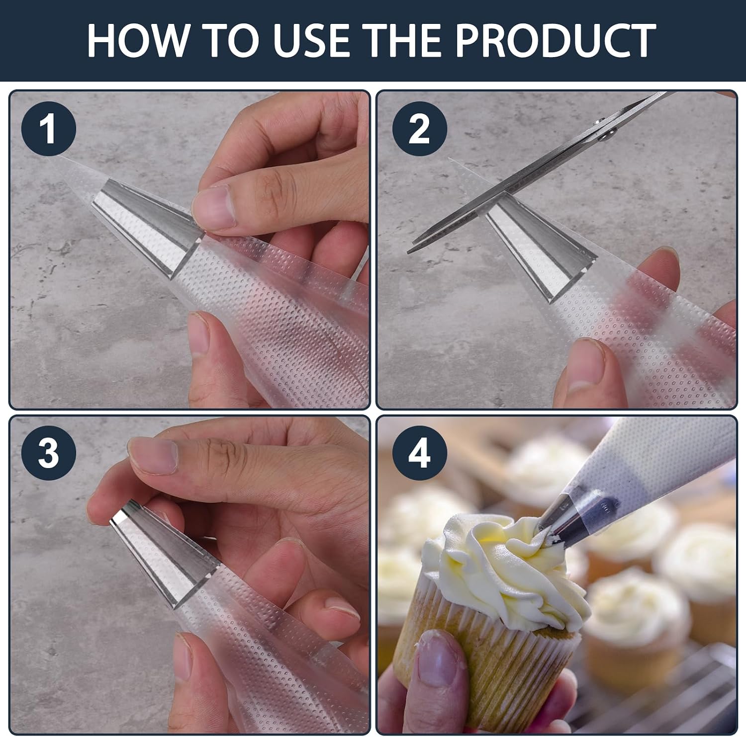 100Pcs Kantong Kue Sekali Paka - Piping Bag Disposable ulasan dan harga