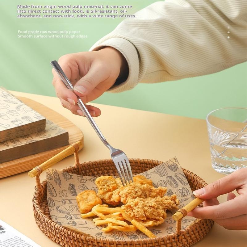 100 lembar Kertas Pembungkus M - Kitchen Paper For Baking ulasan dan harga