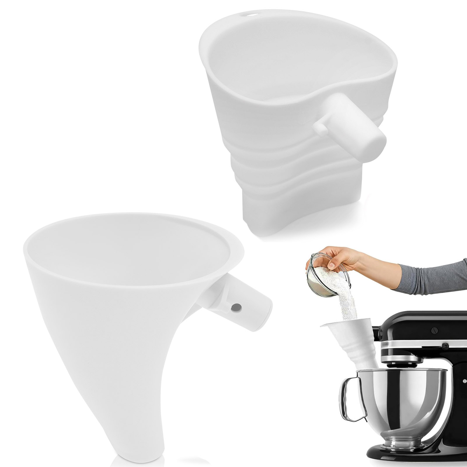 Corong Tepung Silikon untuk Mi - Kitchen Baking Mess ulasan dan harga