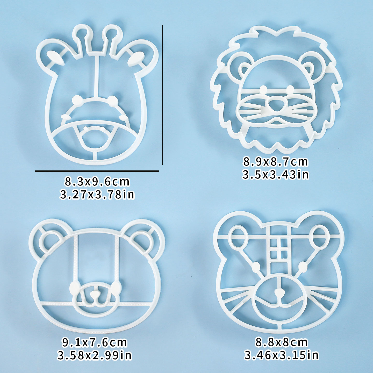 4 Buah Set Pemotong Kue Bentuk - Kitchen Baking Items ulasan dan harga