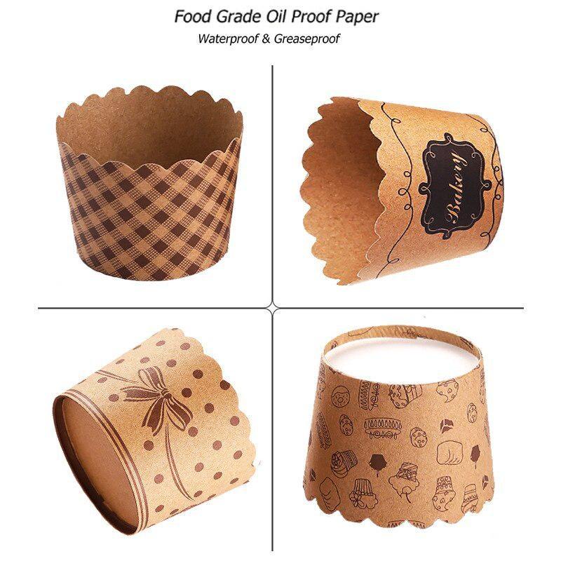 50 buah/pak pembungkus cangkir - Kitchen Paper For Baking ulasan dan harga