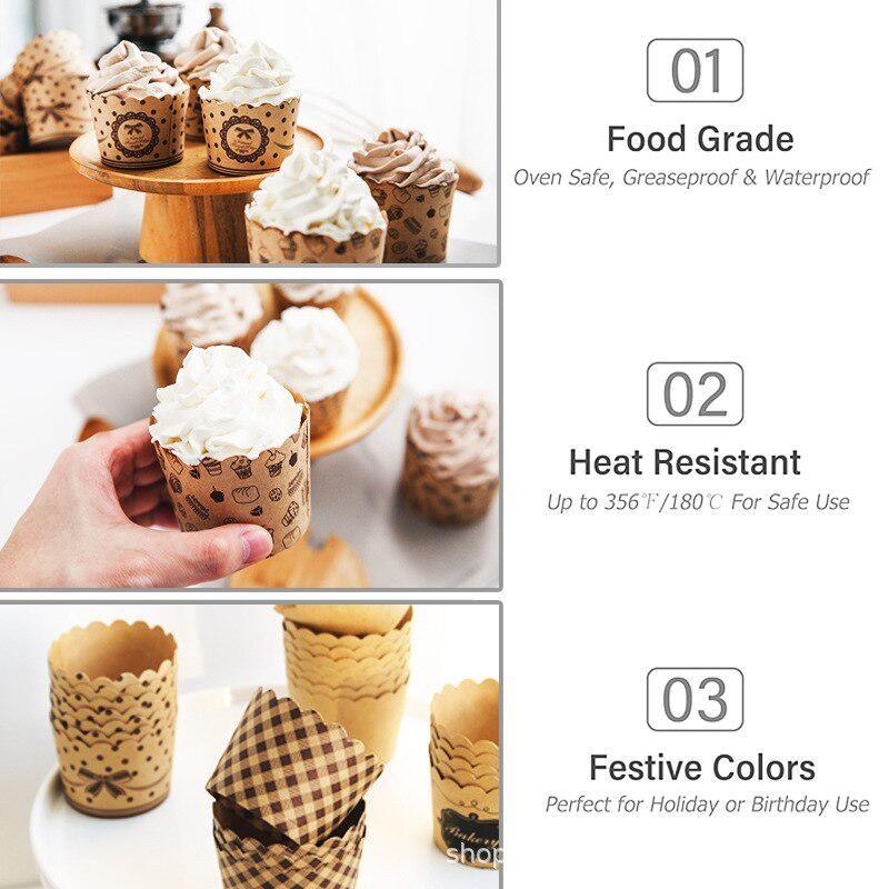 50 buah/pak pembungkus cangkir - Kitchen Paper For Baking ulasan dan harga