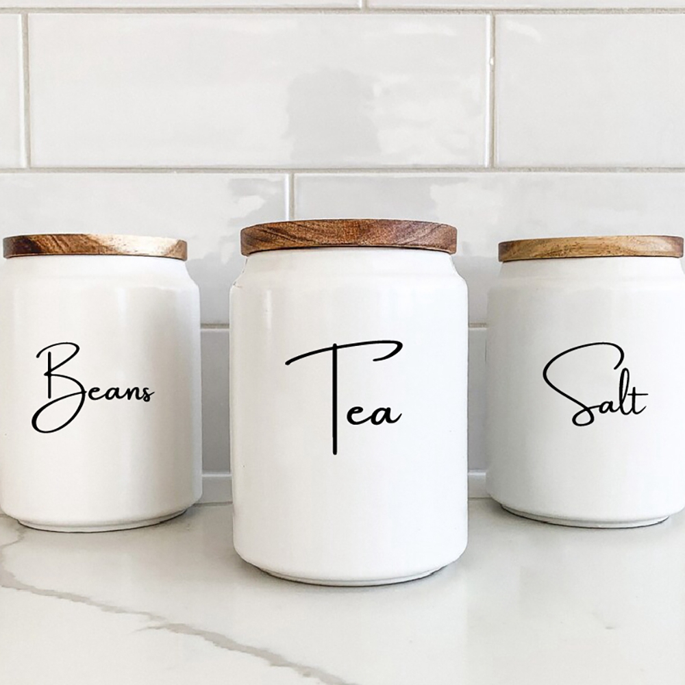 Stiker label toples organisasi - Kitchen Baking Organization ulasan dan harga