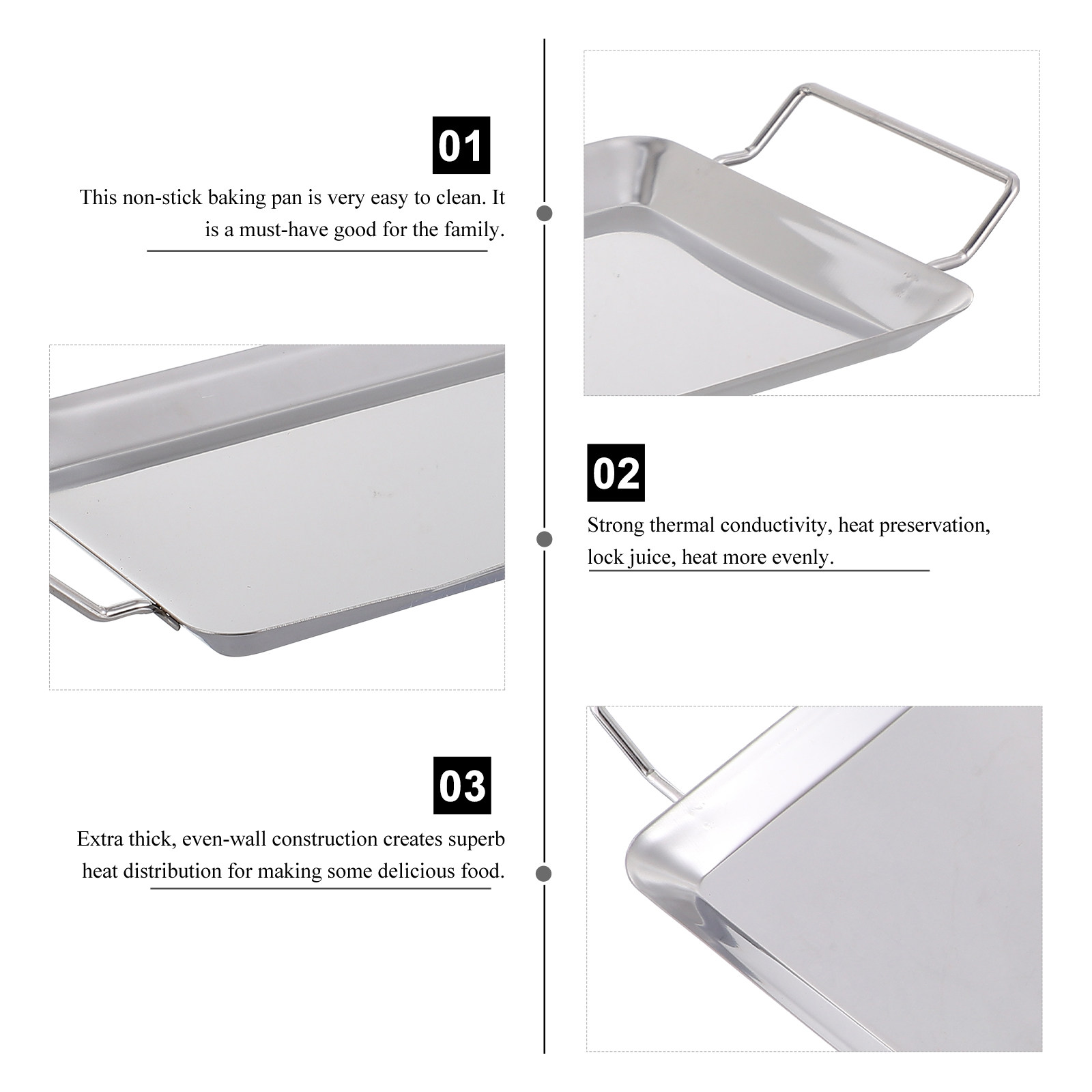 1 Buah Pelat Panggangan Baja T - Kitchen Baking Tray Organiser ulasan dan harga