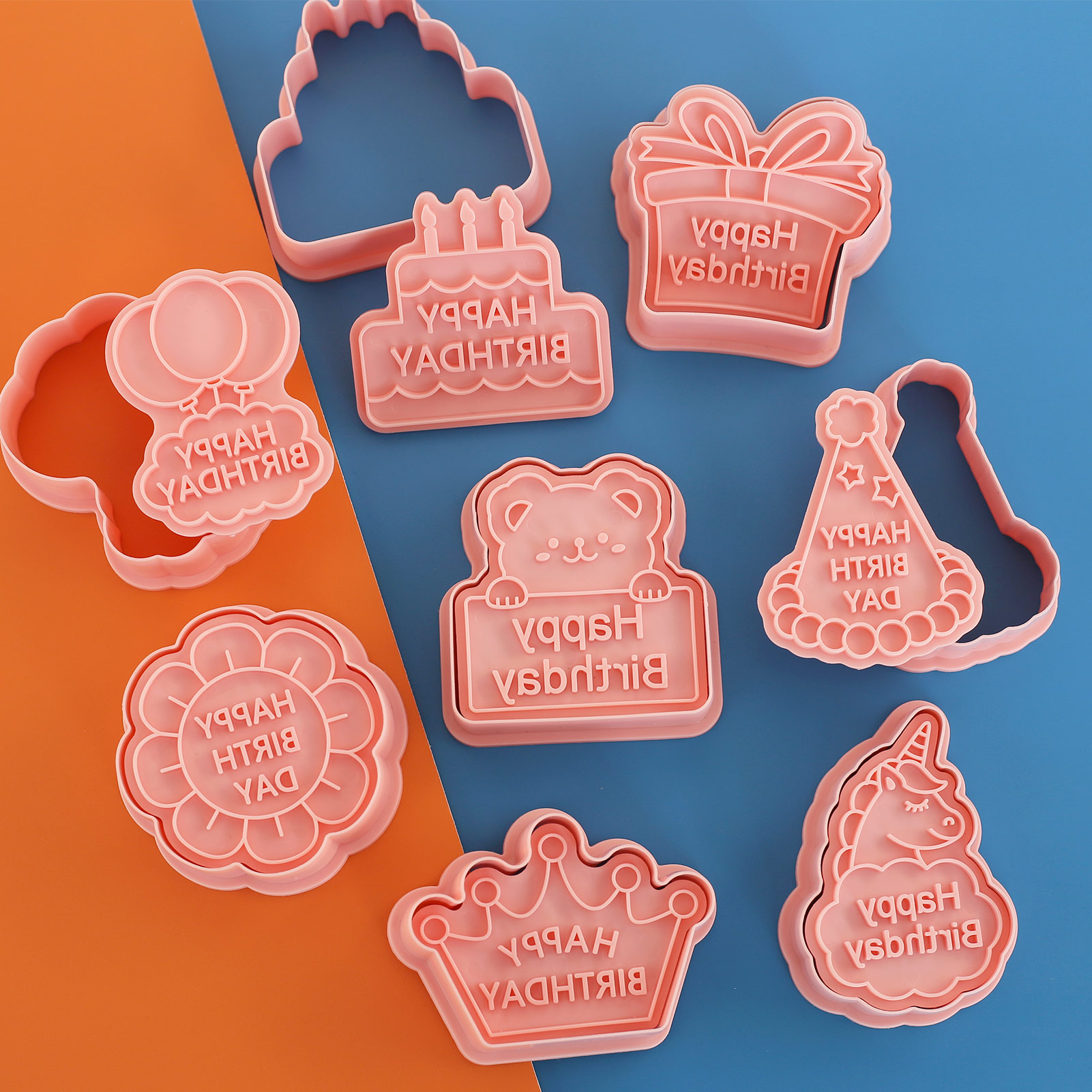 8pcs Cetakan Kue Ulang Tahun d - Baking Kitchen For Kids ulasan dan harga