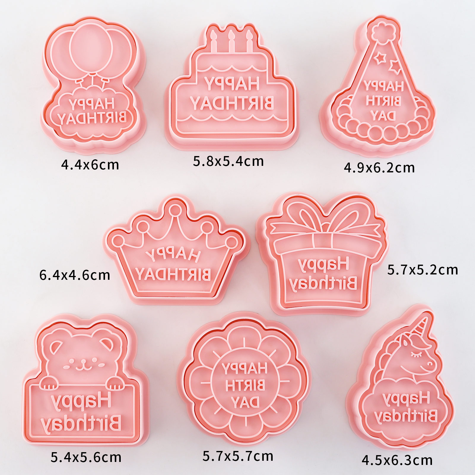 8pcs Cetakan Kue Ulang Tahun d - Baking Kitchen For Kids ulasan dan harga