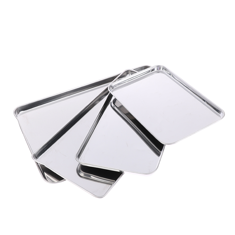 Nampan baja anti karat, 1 buah - Kitchen Baking Tray Organiser ulasan dan harga