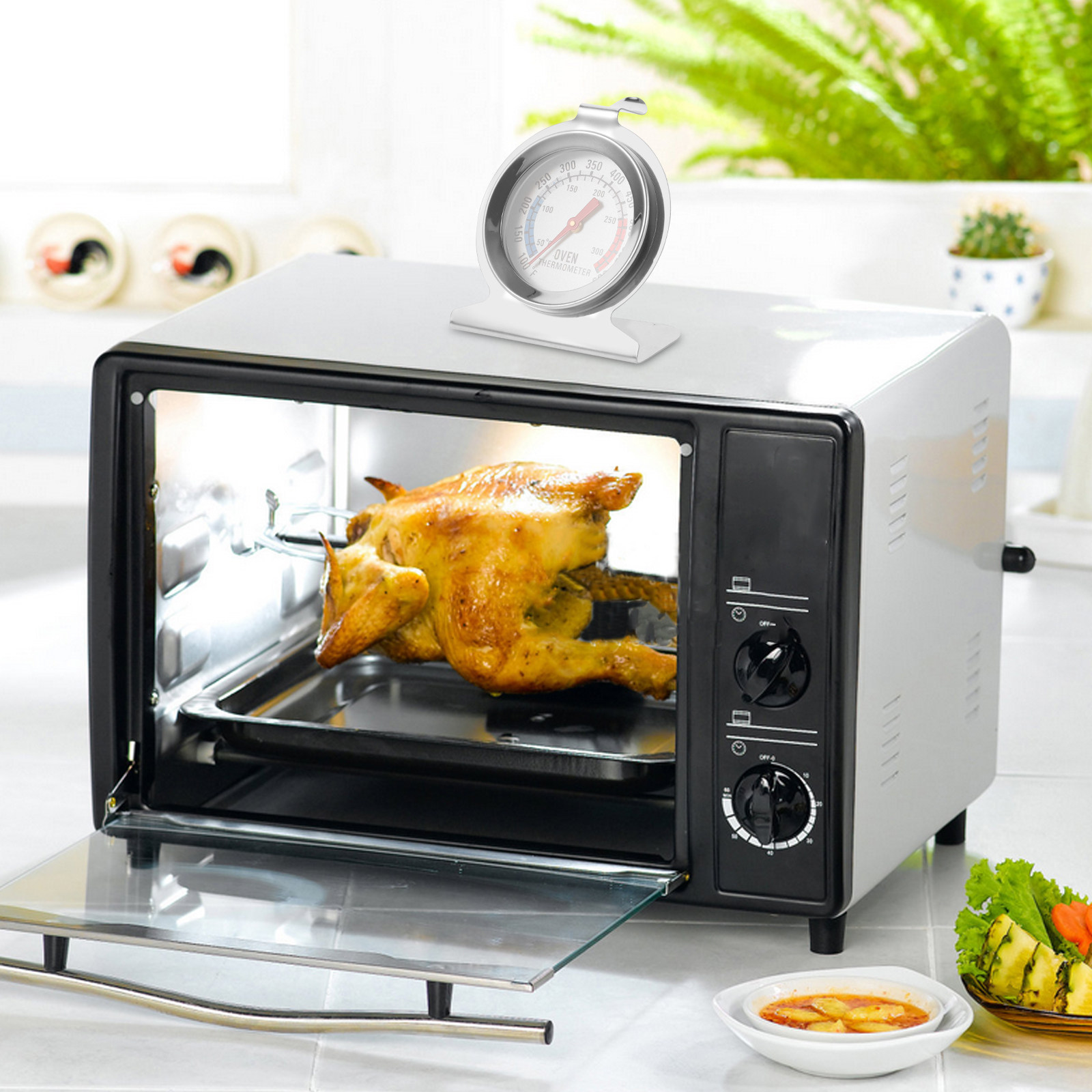2Pcs Termometer Oven Stainless - Kitchen Baking Oven ulasan dan harga