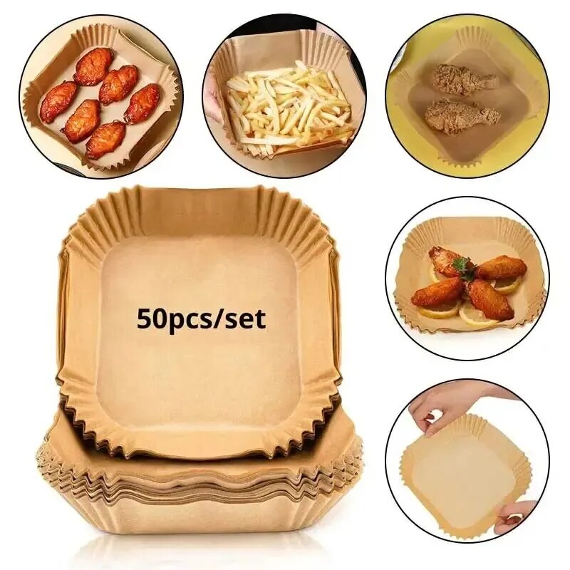 50Pcs Kertas Sekali Pakai untu - Kitchen Paper For Baking ulasan dan harga