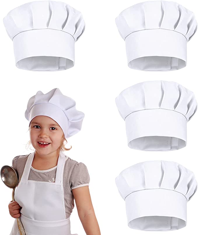 4 Buah Topi Pesta Putih Kostum - Baking Kitchen For Kids ulasan dan harga
