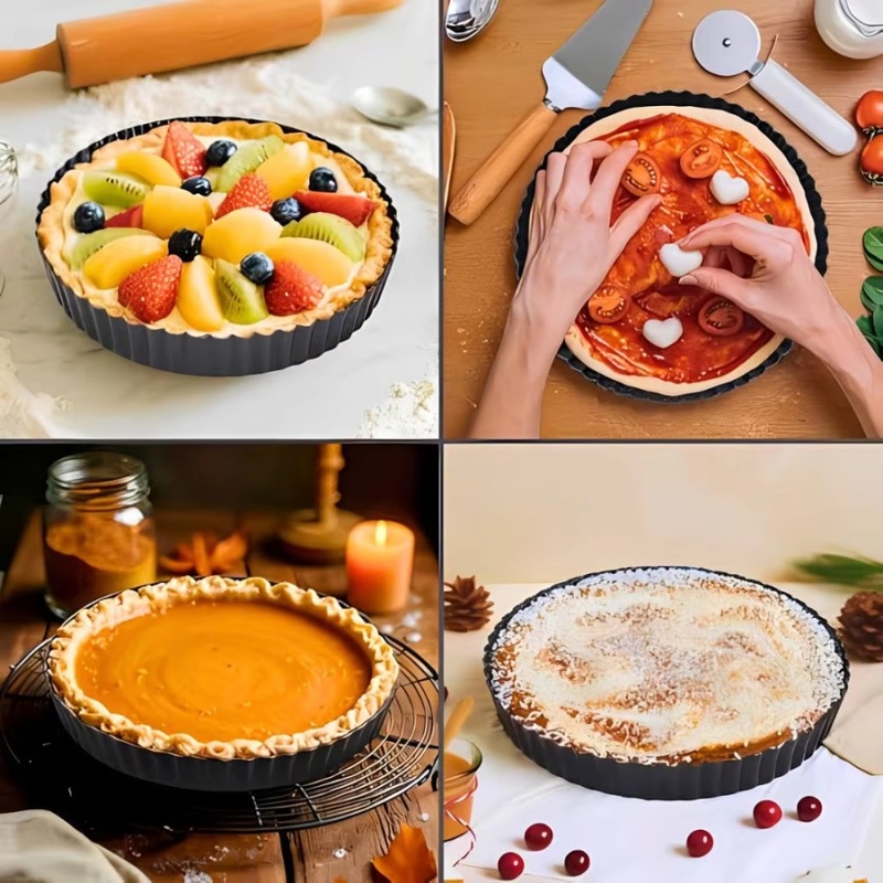 1pc Loyang Tart Beralur dengan - Kitchen Baking Items ulasan dan harga