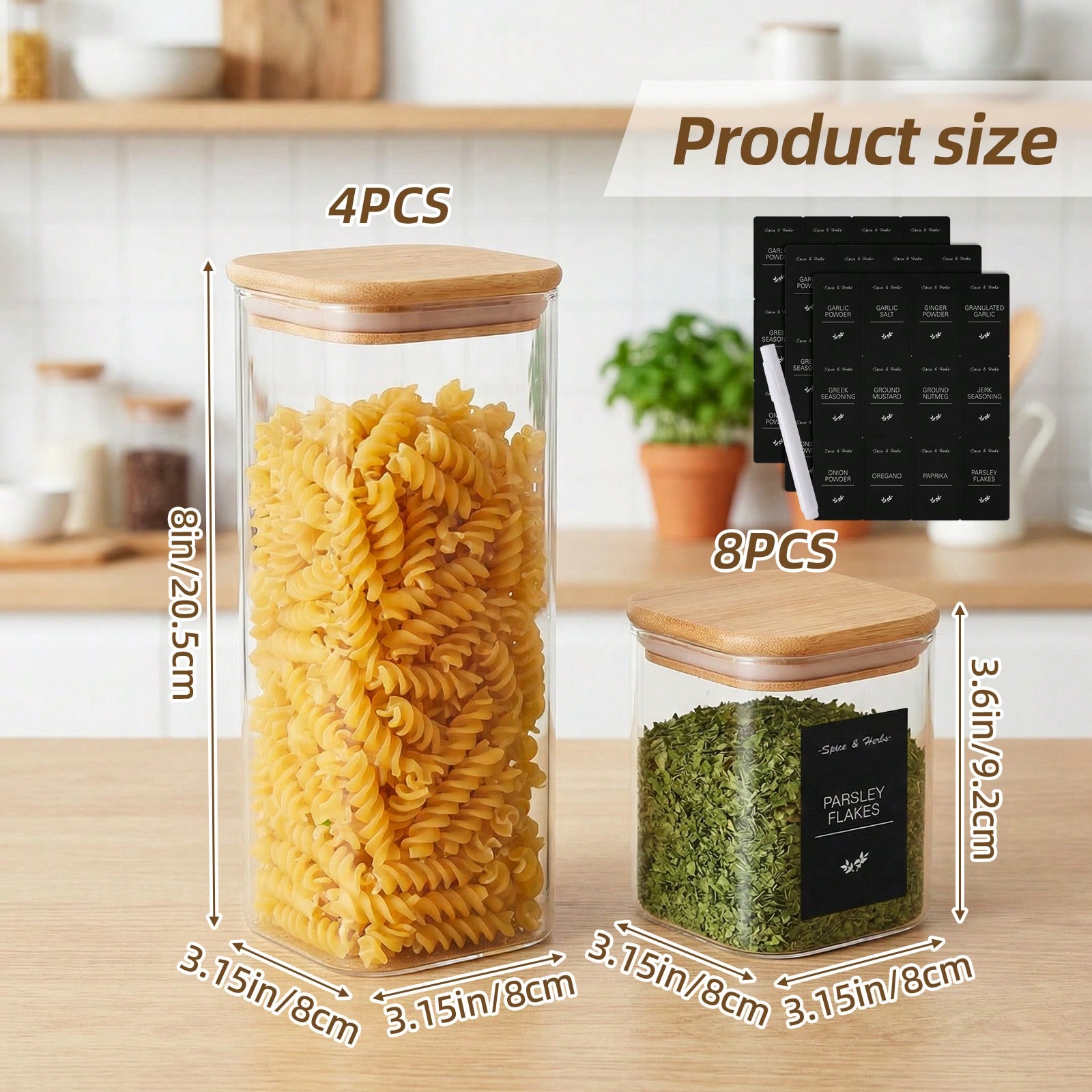 Tomnk 12pcs Wadah Penyimpanan  - Kitchen Baking Organization ulasan dan harga